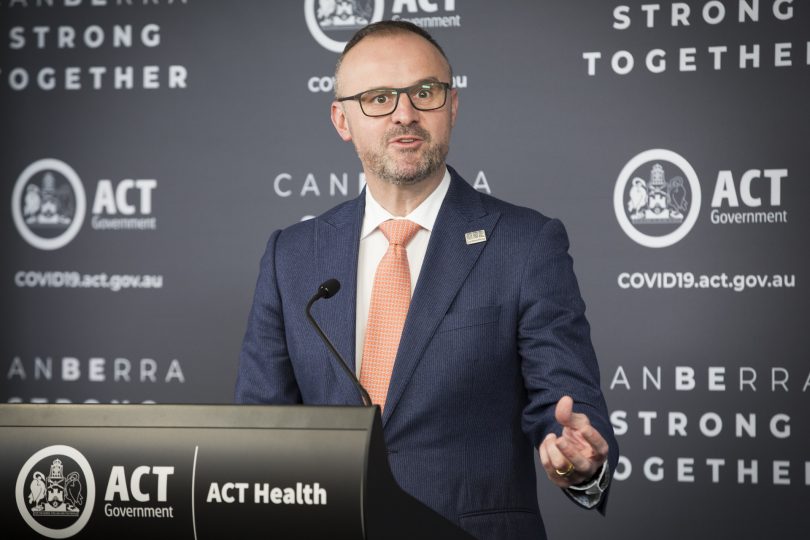 Chief Minister Andrew Barr 
