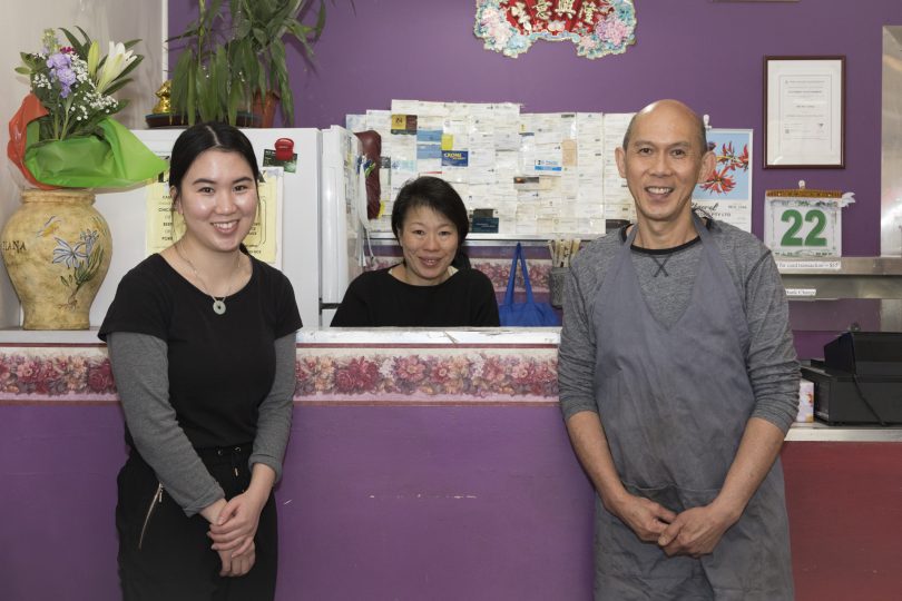 The staff at Leong Kitchen at Campbell shops.