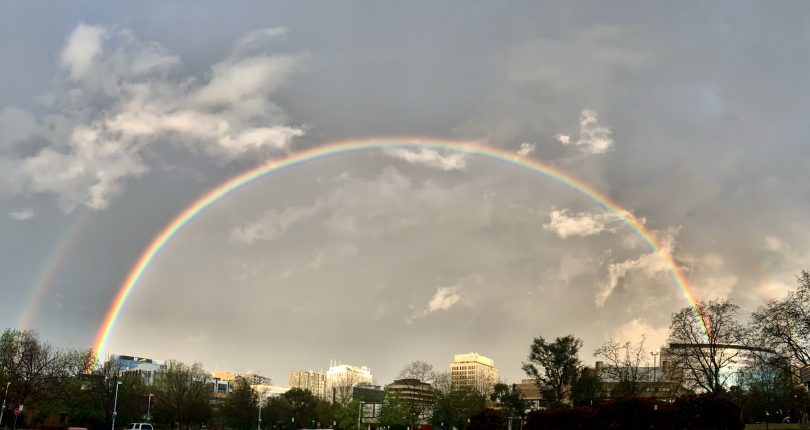 Rainbow in Canberra.