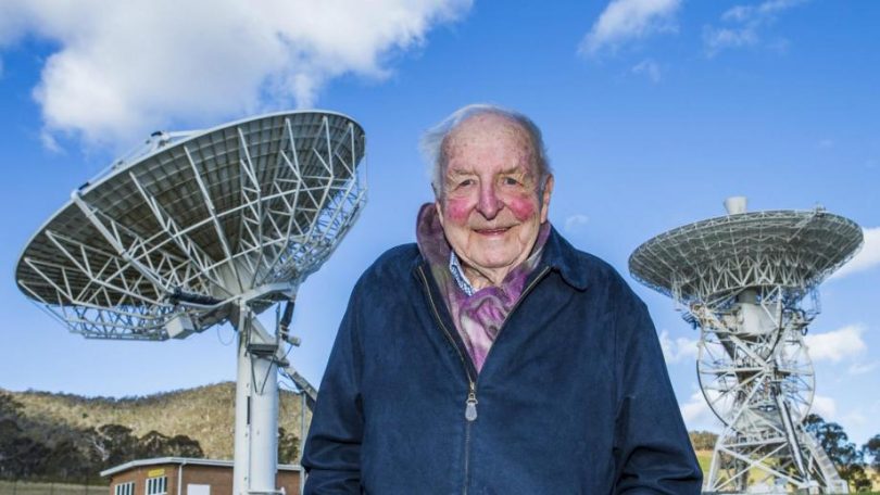 Professor Stuart 'Ross' Taylor at Canberra Deep Space Communication Complex