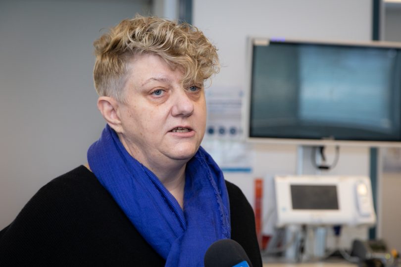 Canberra Health Services’ chief operations officer, Cathie O’Neill