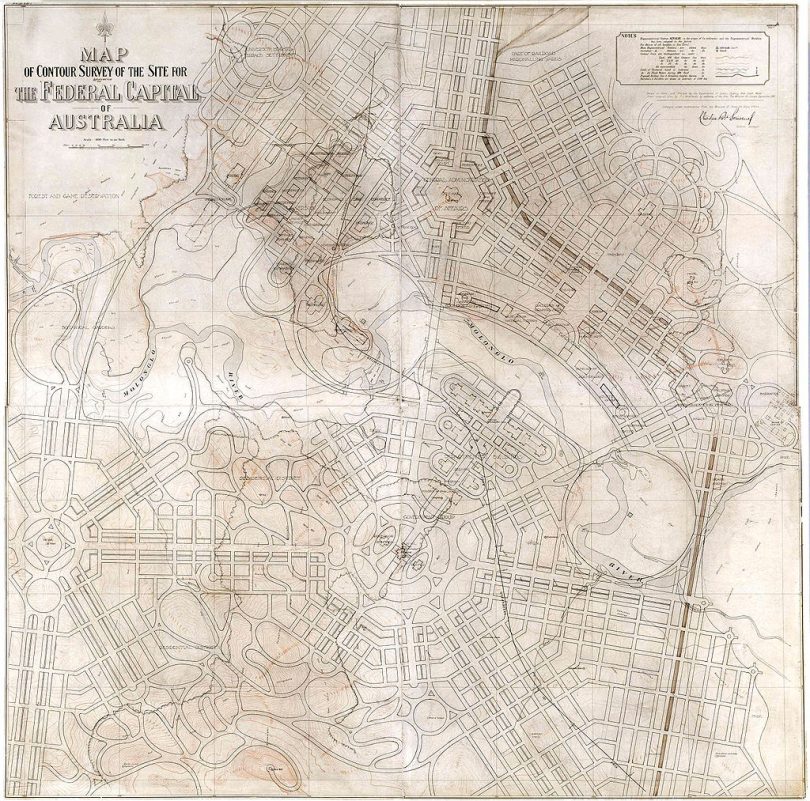 Early map of Canberra