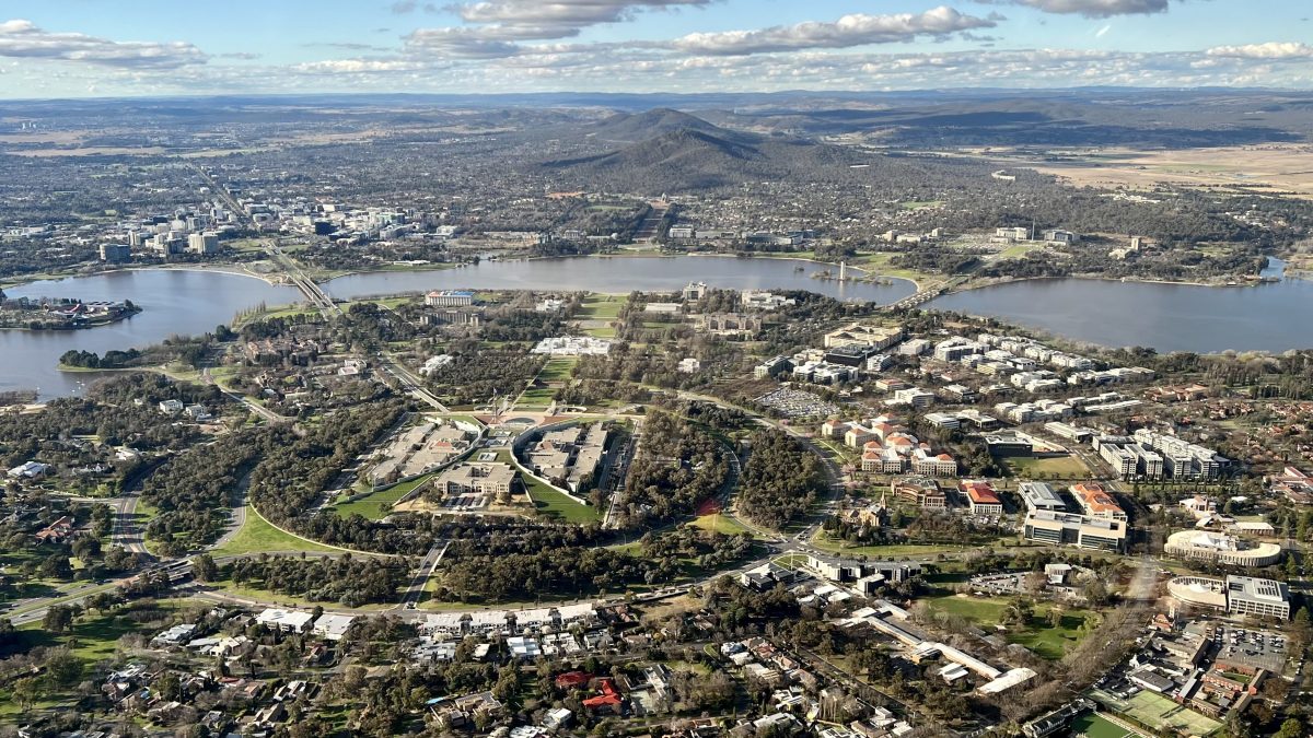 View over Canberra