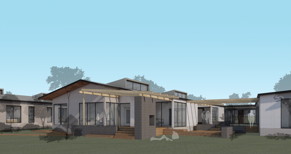 renders of the residential eating disorder centre