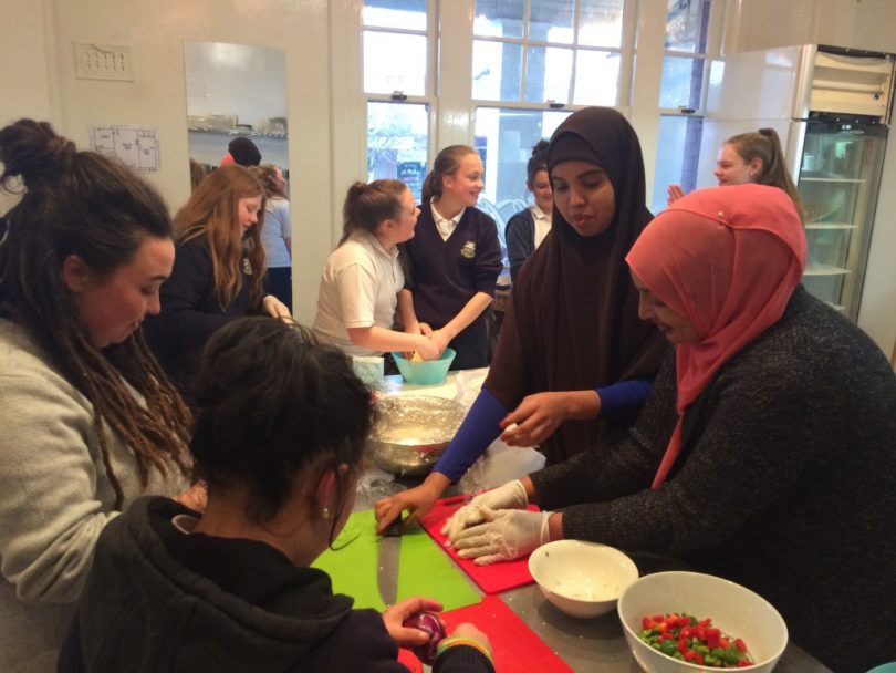 A cooking class for Cooma high school students, one of the services MAGIC offers. Photo: Supplied. 