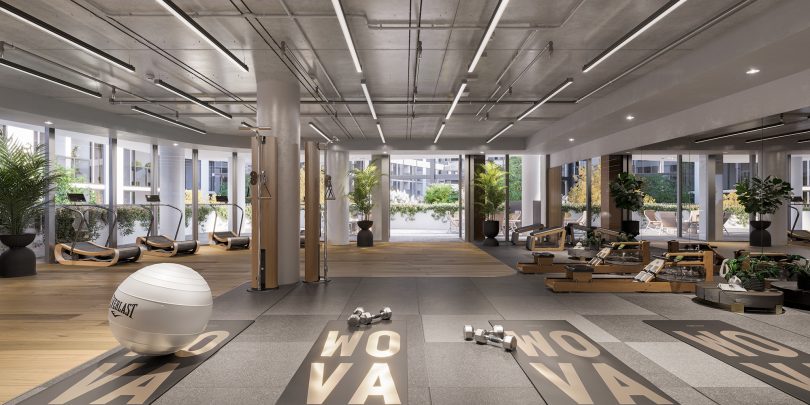 Gym and yoga space